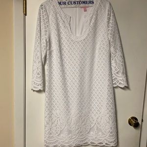 White Lilly Pulitzer dress.  Worn once!  EUC!